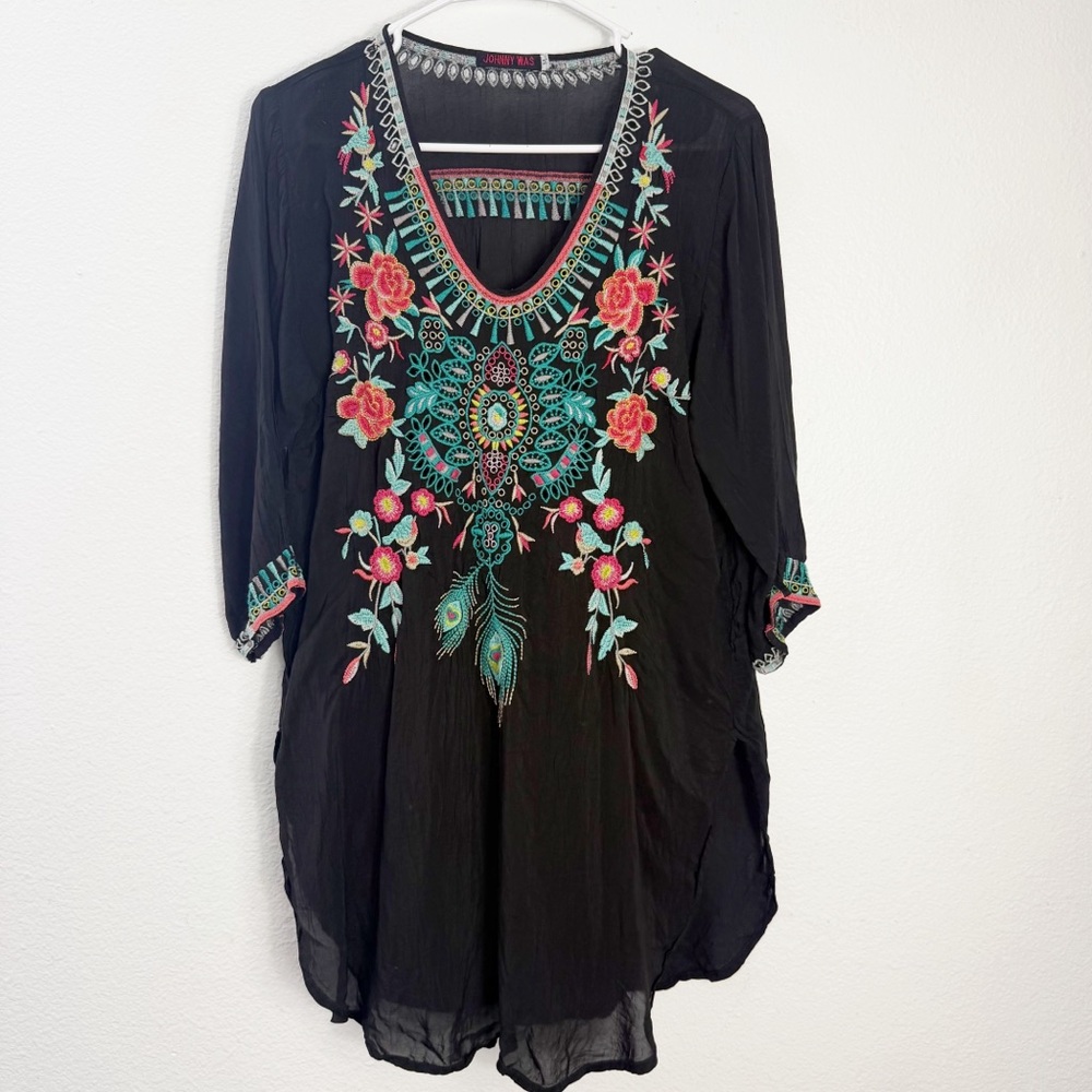 Johnny Was | Zivelly Tunic in Black Medium - Picture 2 of 8